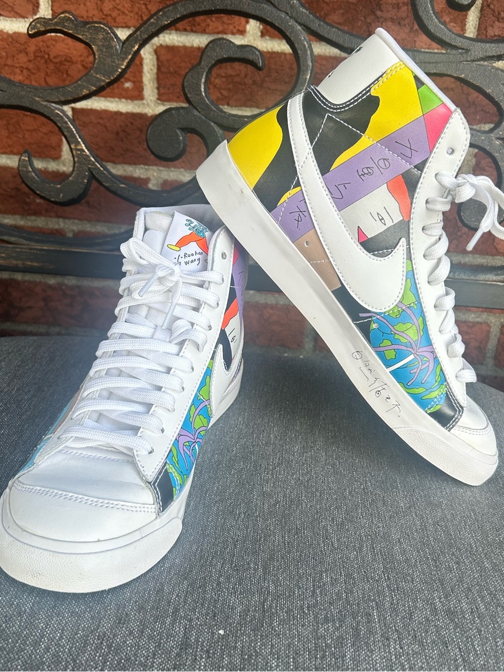 NIKE FLYLEATHER BLAZER '77 QS "RUOHAN WANG" MULTI COLOR, SZ 8 [CZ3775-900]
